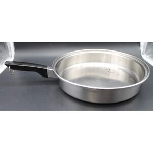 Wards Signature Prestige Stainless Steel Fry Pan Skillet 10" Vintage USA